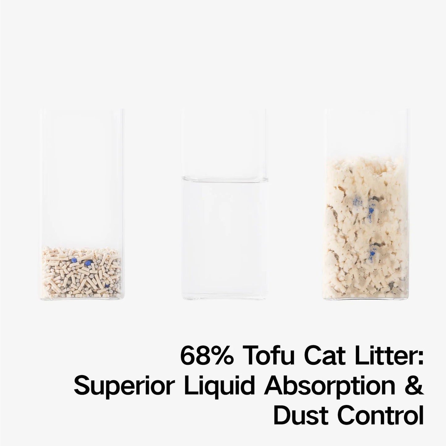 PIDAN COMPOSITE TOFU CAT LITTER - TOFU & CRUSHED BENTONITE 2.4KG/BAG x4