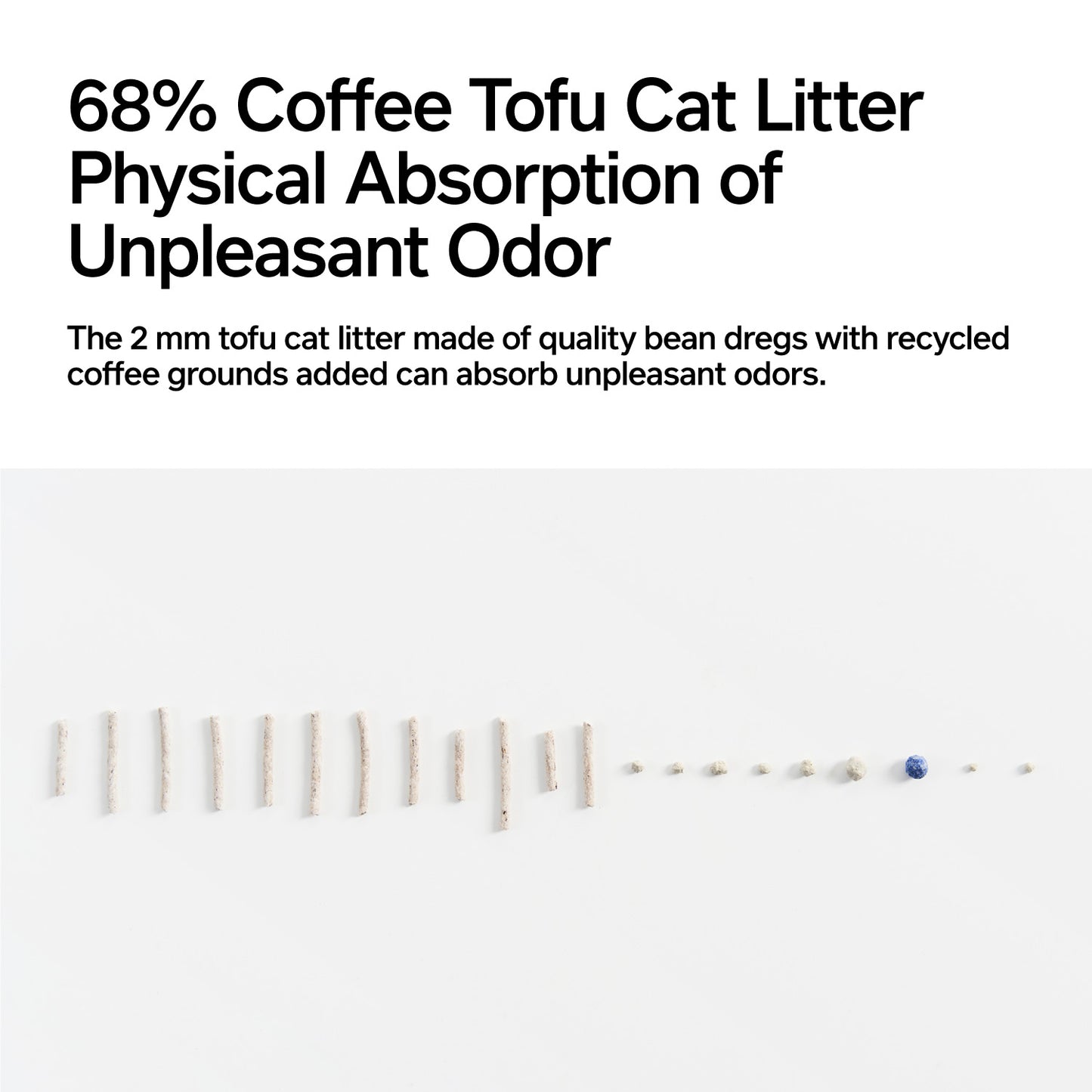 PIDAN COMPOSITE TOFU CAT LITTER - COFFEE TOFU & CRUSHED BENTONITE 2.4KG/BAG x4