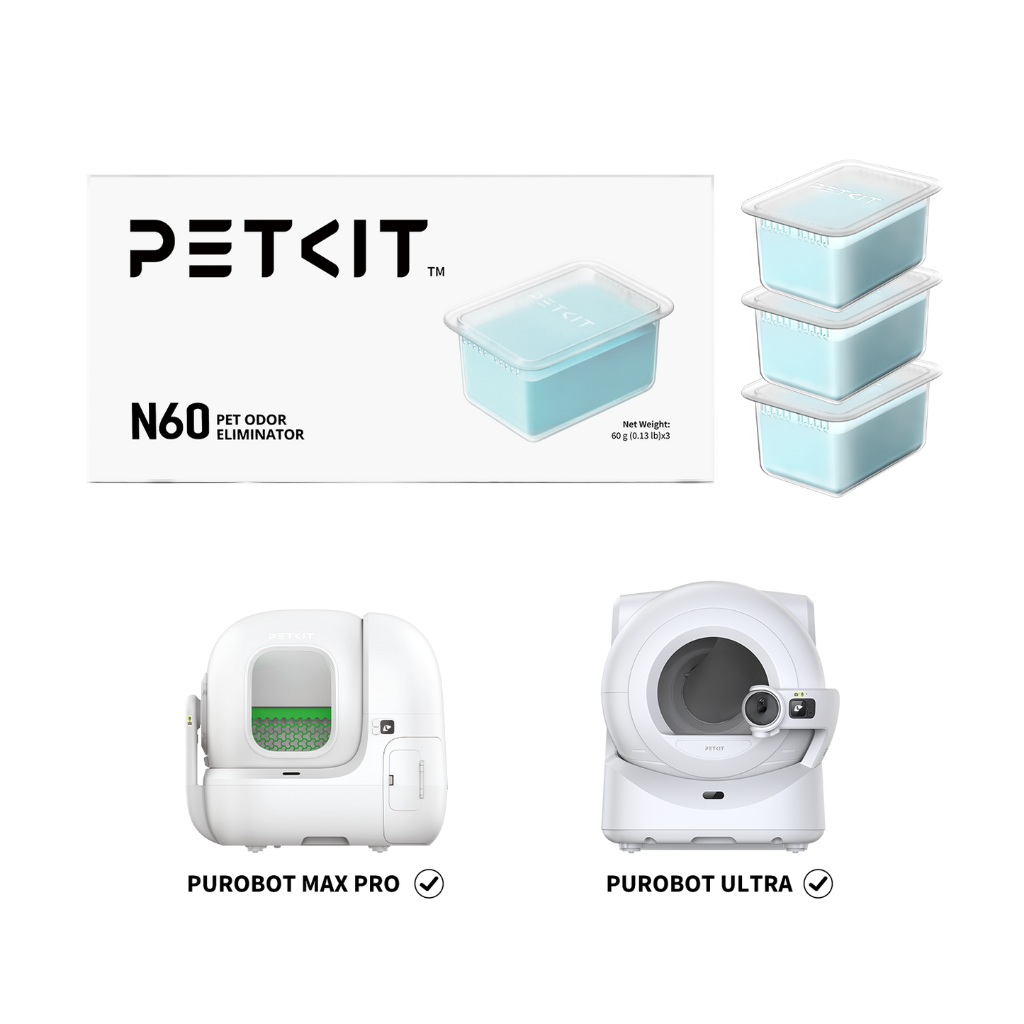 Petkit Pet Odor Eliminator N60 for PUROBOT Max Pro & PUROBOT Ultra Litter Box