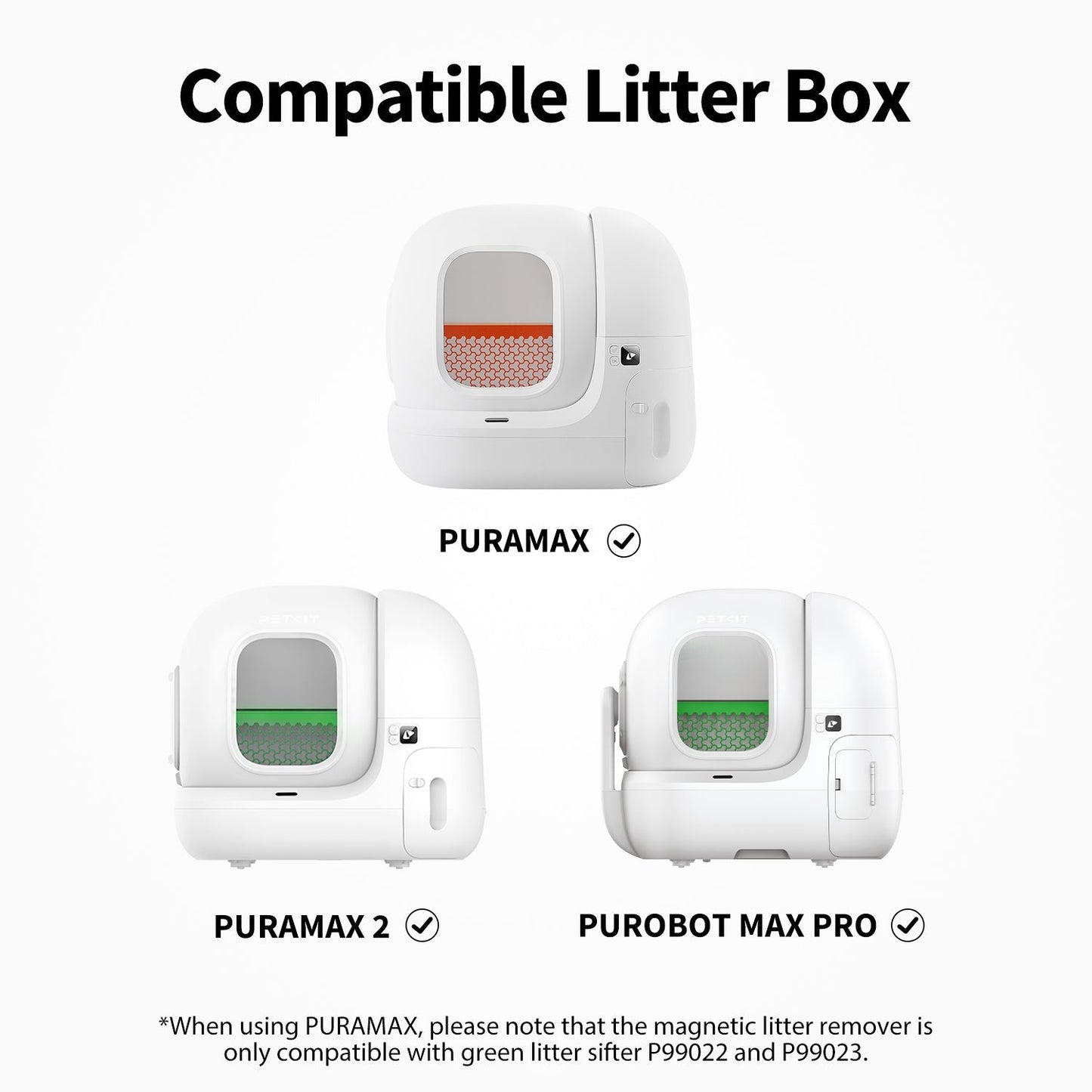 Magnetic Cat Litter Remover Set for PURAMAX, PURAMAX2 & PUROBOT Max Pro