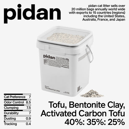 PIDAN 3-in-1 Tofu Blend Cat Litter 11.6kg