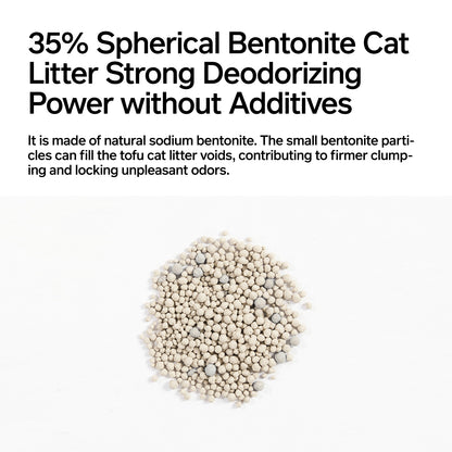 PIDAN 3-in-1 Blend Cat Litter (Tofu, Spherical Bentonite Clay, Activated Carbon Infused Tofu)
