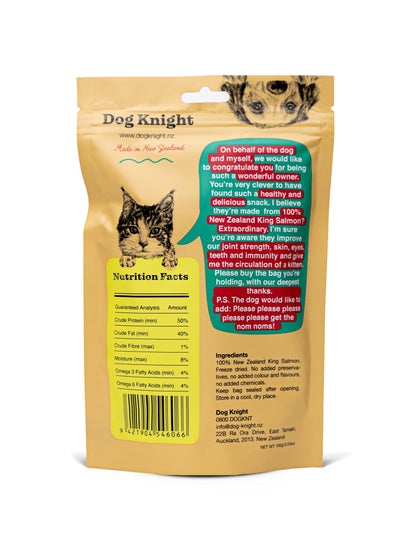 Dog Knight Freeze Dried King Salmon Fillets 100g