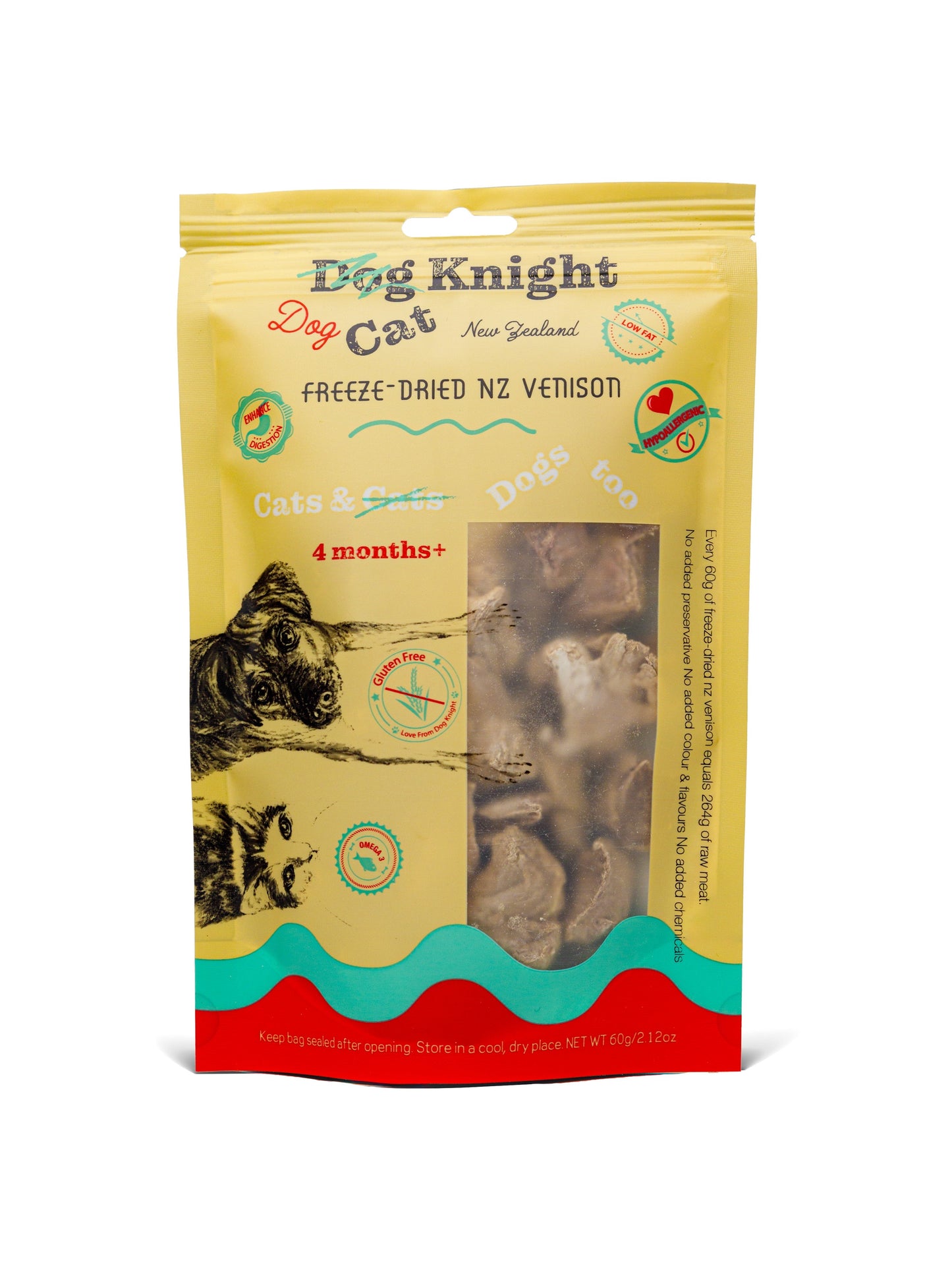Dog Knight Freeze Dried NZ Venison 60g