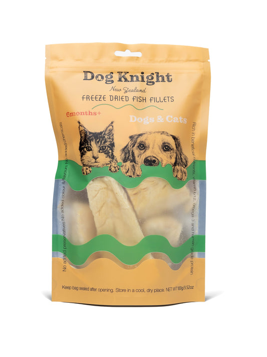 Dog Knight Freeze Dried Ling Fish Fillets 100g