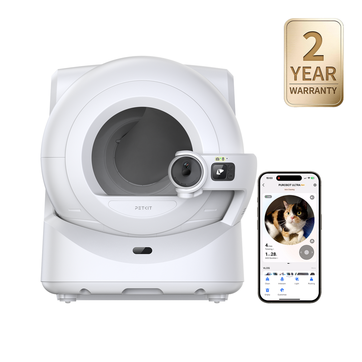 PETKIT PUROBOT ULTRA AI-powered Cat Litter Box with Health Tracking