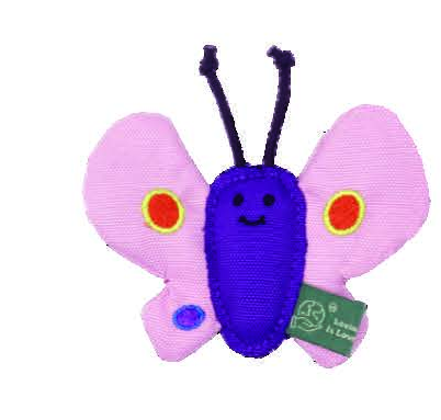VPET Butterfly RPET Fabric Catnip Toy