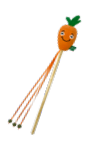 VPET Carrot Catnip Ball Wand with Sound