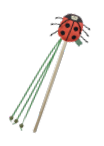 VPET Ladybird Catnip Ball Wand