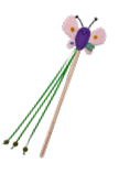 VPET Butterfly Catnip Ball Wand