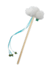 VPET Cloud Catnip Ball Wand with Sound