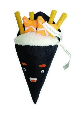 VPET Enjoy Sushi Te-Maki Dog Toy - M