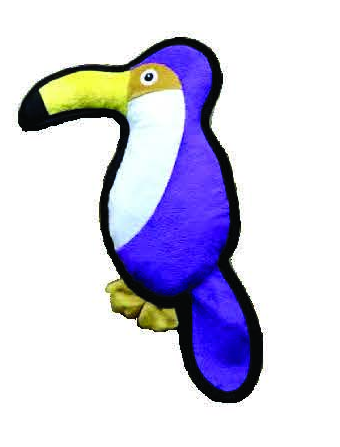 VPET Welcome to Jungle Parrot Dog Toy - M