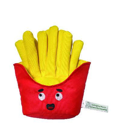 VPET I Love Fast Food Chips Dog Toy - M