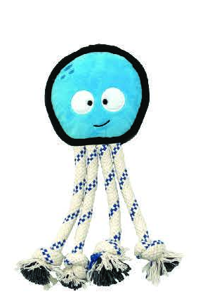 VPET Wave Warriors Octopus Dog Toy - M