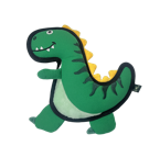 VPET Jurassic Echo Tyrannosaurus Rex - Green Dog Toy - M