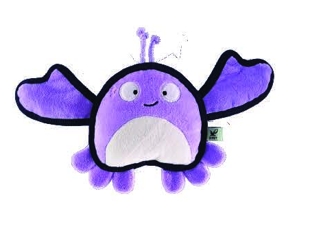 VPET Wave Warriors Crab Dog Toy - M
