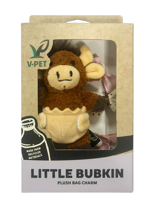 VPET Little Bubkins Cow Plush Bag Charm - XS